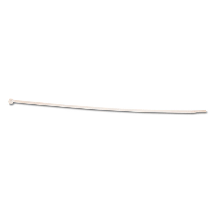 Picture of Nylon Cable Ties, 8 x 3/16, 50 lb, 1000/Pack, Natural