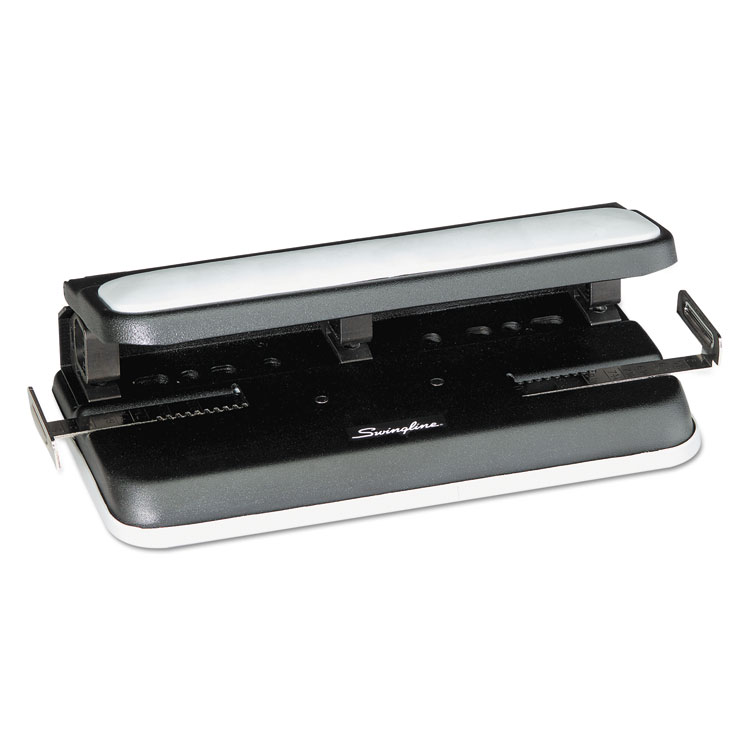 Picture of 32-Sheet Easy Touch Two-to-Seven-Hole Punch, 9/32" Holes, Black/Gray