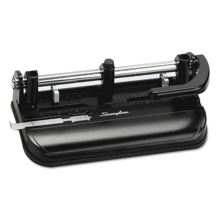Picture of 32-Sheet Lever Handle Two-to-Seven-Hole Punch, 9/32" Holes, Black