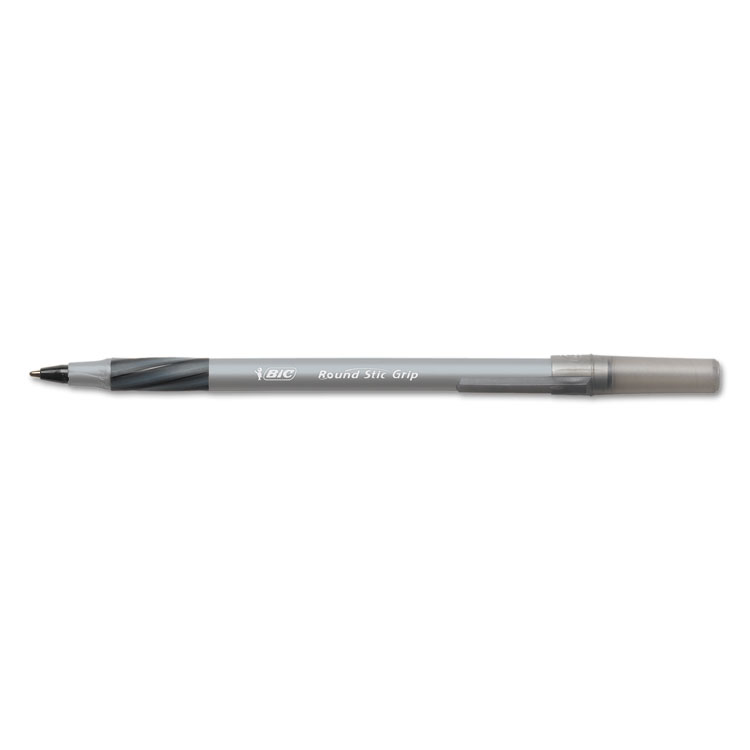 Picture of Round Stic Grip Xtra Comfort Ballpoint Pen, Black Ink, 1.2mm, Medium, Dozen
