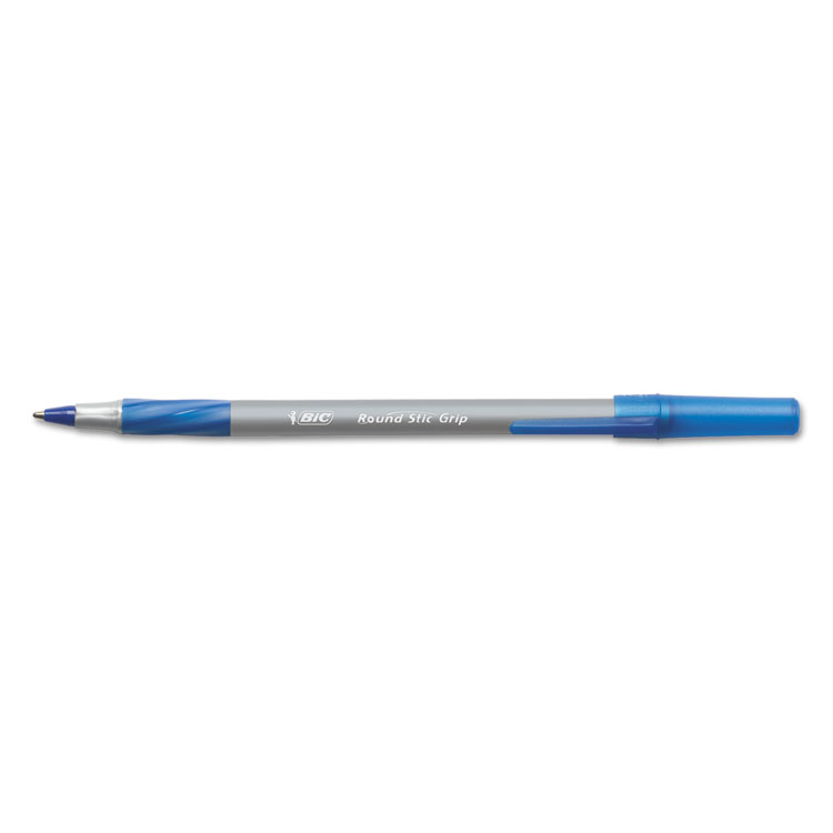 Picture of Round Stic Grip Xtra Comfort Ballpoint Pen, Blue Ink, .8mm, Fine, Dozen