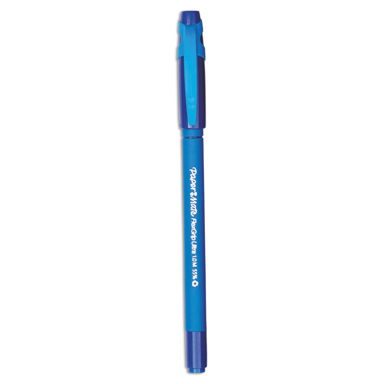Picture of FlexGrip Ultra Ballpoint Stick Pen, Blue Ink, Medium, Dozen