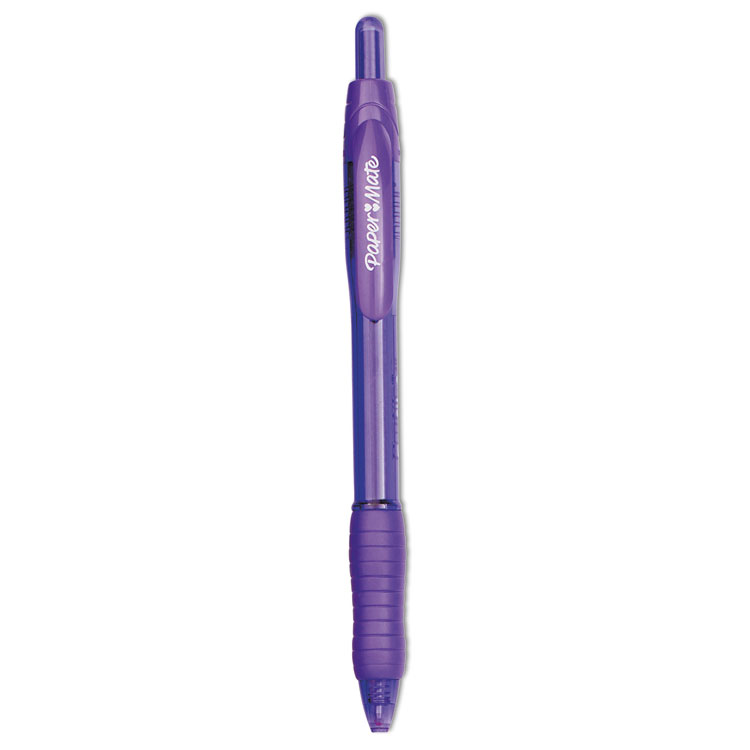 Picture of Profile Ballpoint Retractable Pen, Purple Ink, Bold, Dozen