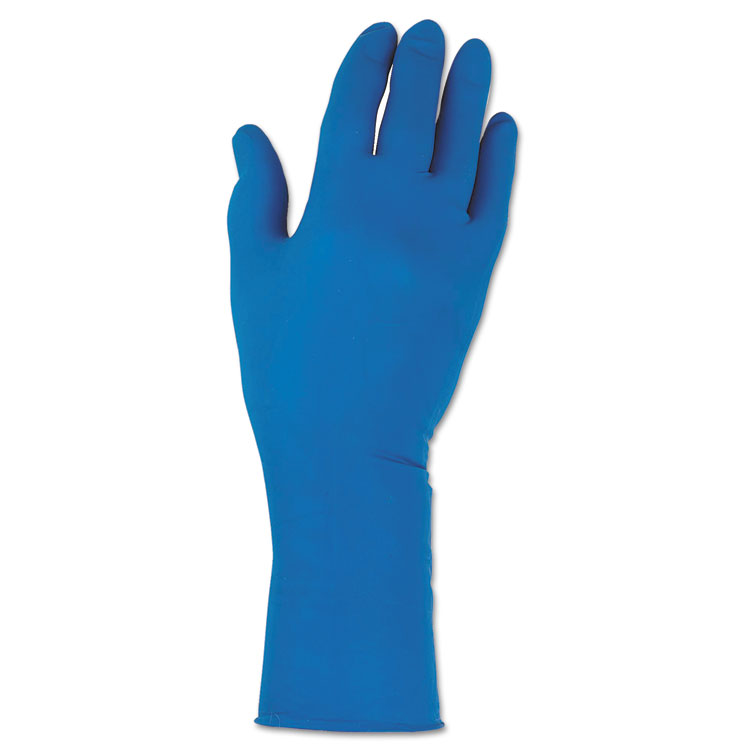 G29 Solvent Resistant Gloves, 295 mm Length, X-Large/Size 10, Blue, 500/Carton