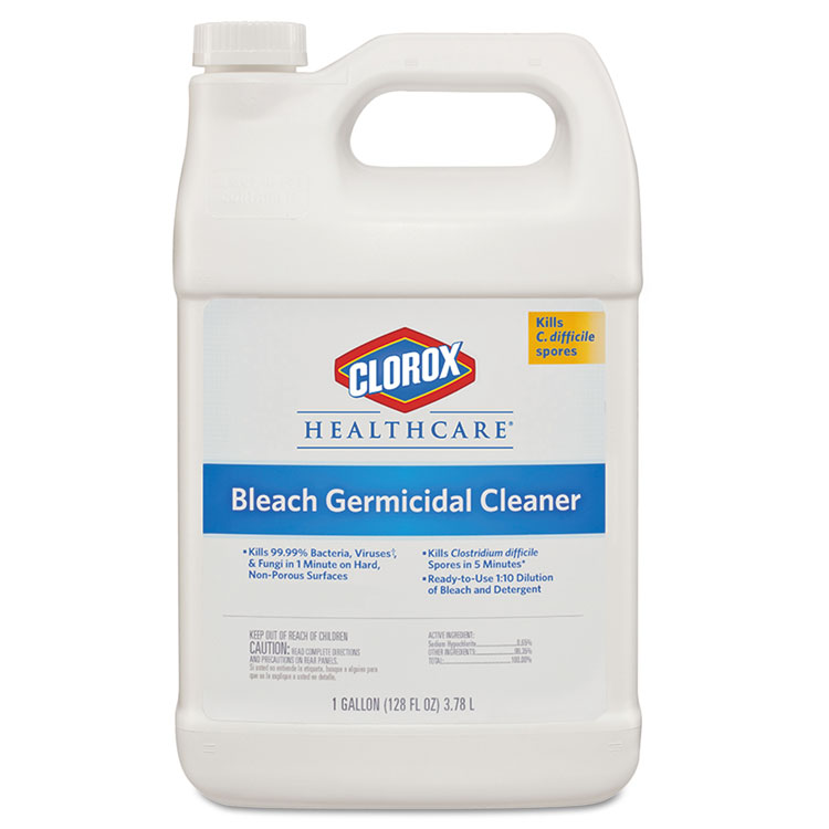Picture of Hospital Cleaner Disinfectant w/Bleach, 128 oz Refill, 4/Carton