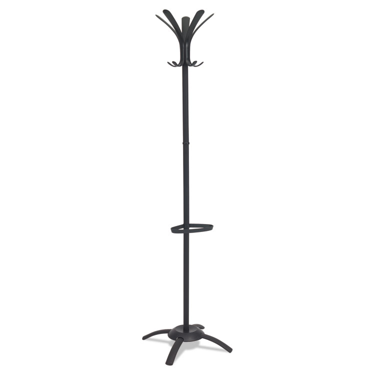 Picture of CLEO Coat Stand, Stand Alone Rack, Ten Knobs, Steel/Plastic, Black