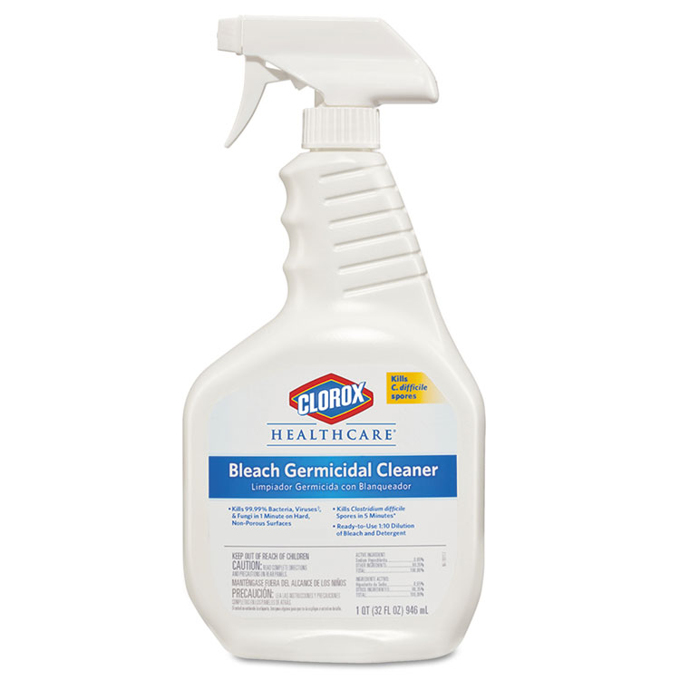 Picture of Clorox® Healthcare® Bleach Germicidal Cleaner, 32oz Spray Bottle