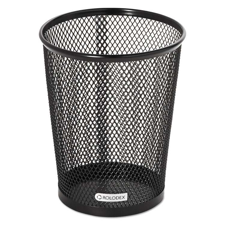 Picture of Nestable Jumbo Wire Mesh Pencil Cup, 4 3/8 dia. x 5 2/5, Black
