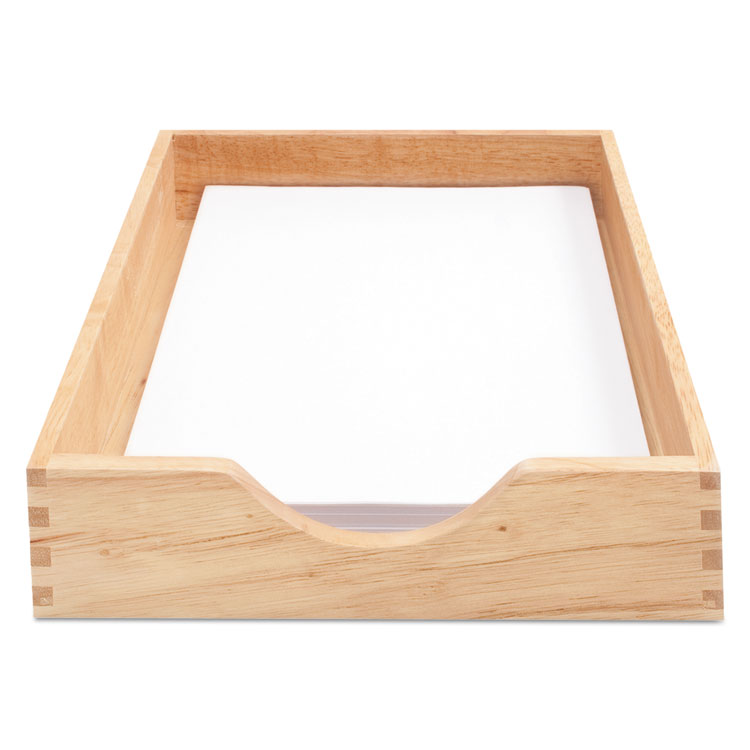 Picture of Hardwood Letter Stackable Desk Tray, Oak