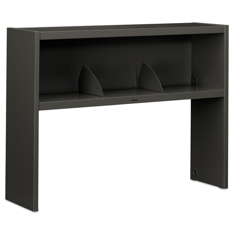 Picture of 38000 Series Stack On Open Shelf Hutch, 48w X 13 1/2d X 34 3/4h, Charcoal