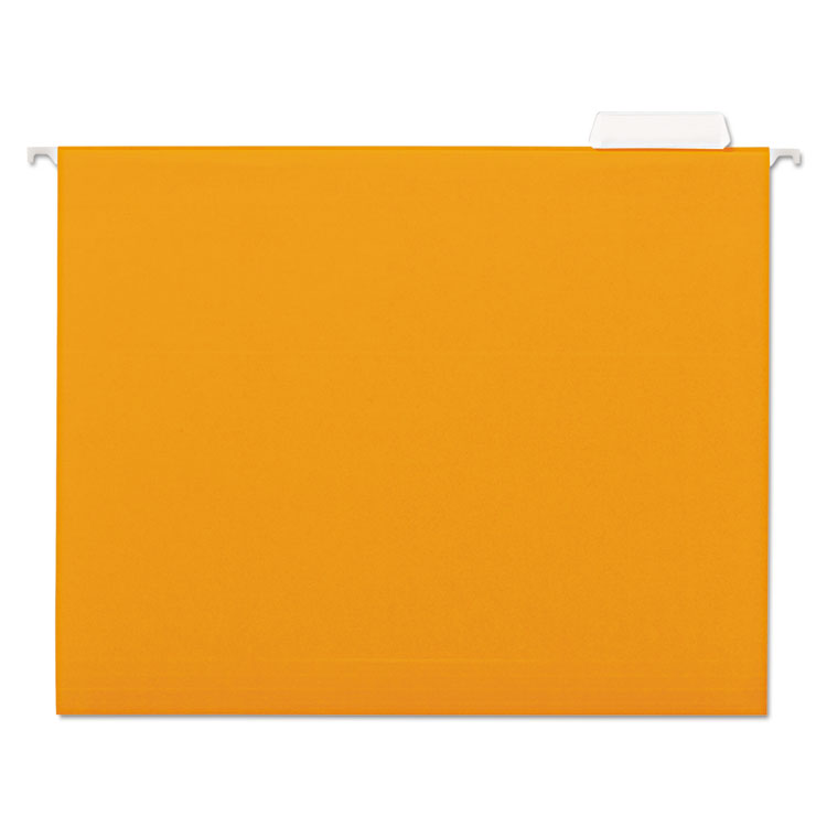 Picture of Hanging File Folder, 1/5 Tab, Letter, Orange, 25/BX