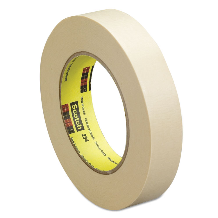 Picture of General Purpose Masking Tape 234, 18mm x 55m, 3" Core, Tan