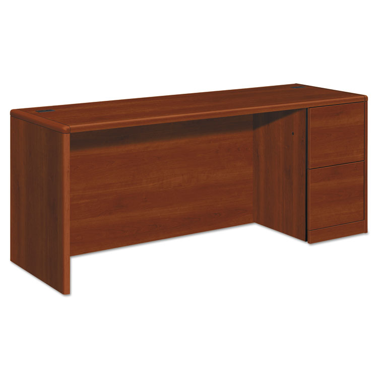 Picture of 10700 Series Right Pedestal Credenza, 72w X 24d X 29 1/2h, Cognac