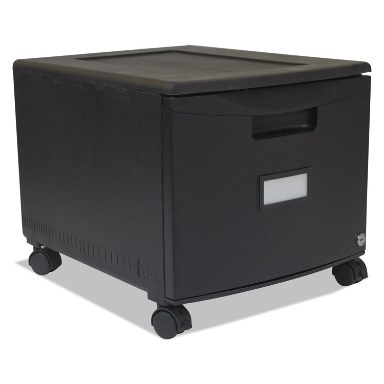 Picture of Single-Drawer Mobile Filing Cabinet, 14-3/4w X 18-1/4d X 12-3/4h, Black