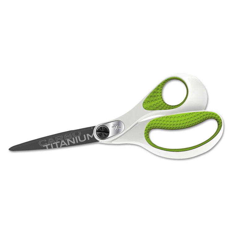 Picture of Carbo Titanium Bonded Scissors, 8" Long, Straight Handle, White/green