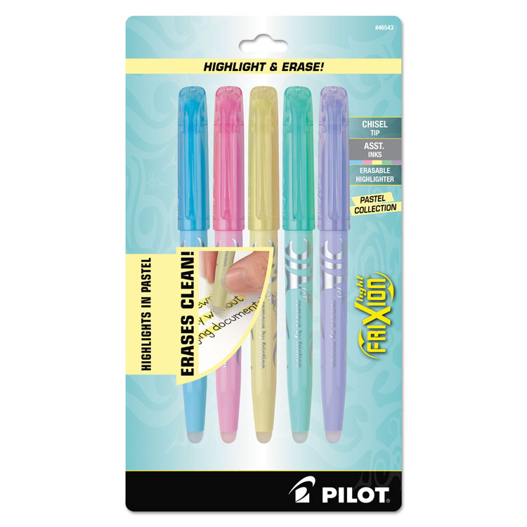 Picture of Frixion Light Pastel Collection Erasable Highlighters, Assorted, 5/pack