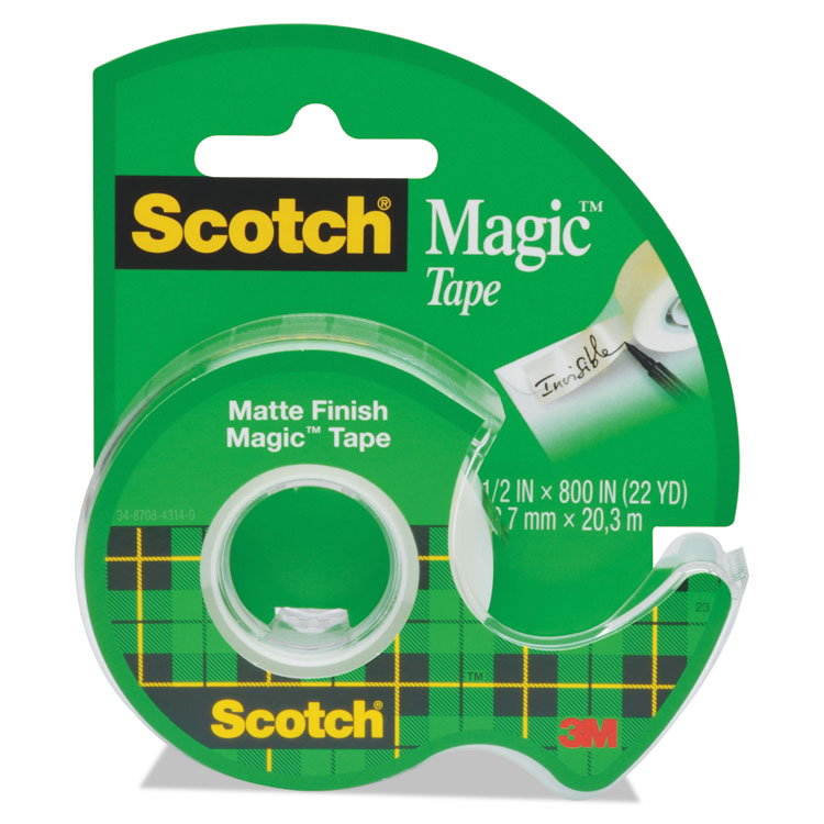 Picture of Magic Tape in Handheld Dispenser, 1/2" x 800", 1" Core, Clear