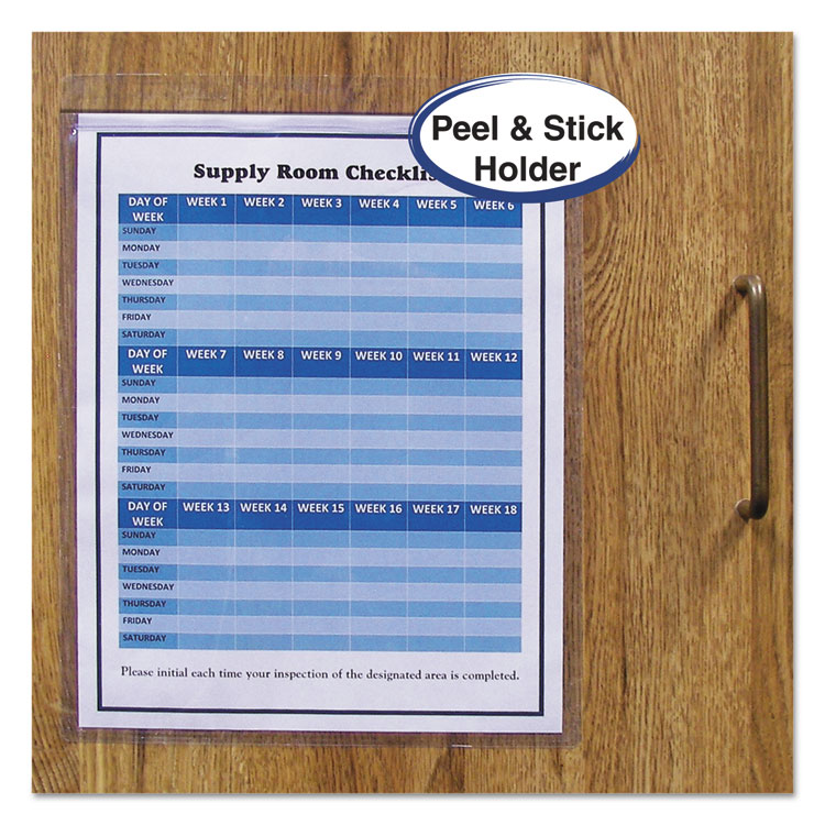 Picture of Self-Adhesive Shop Ticket Holders, Heavy, 50", 9 x 12, 50/BX