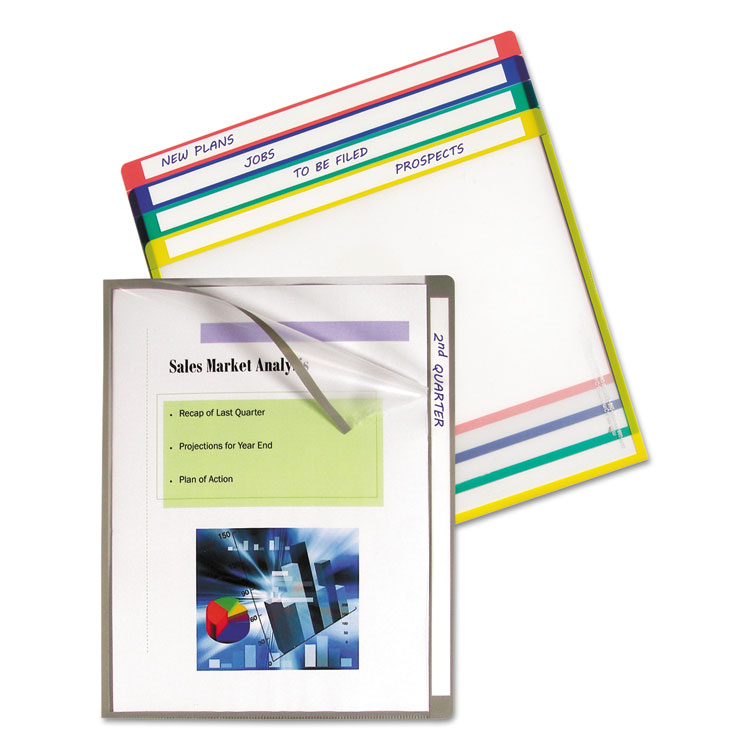 Picture of Write-On Project Folders, Letter, Assorted Colors, 25/BX