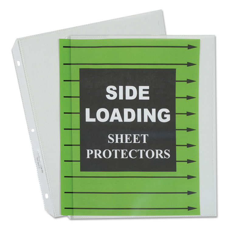 Picture of Side Loading Polypropylene Sheet Protector, Clear, 2", 11 x 8 1/2, 50/BX