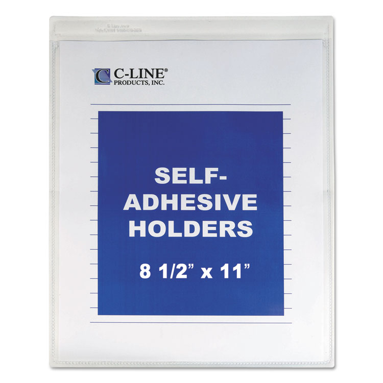 Picture of Self-Adhesive Shop Ticket Holders, Heavy, 15", 8 1/2 x 11, 50/BX