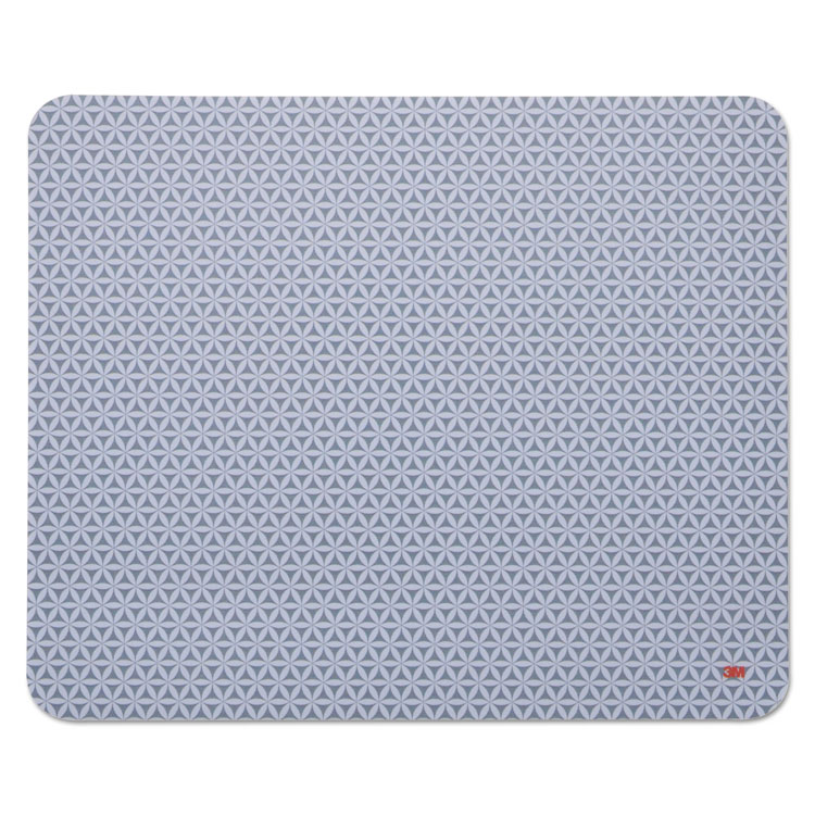 Picture of Precise Mouse Pad, Nonskid Repositionable Adhesive Back, 8 1/2 x 7, Gray/Bitmap