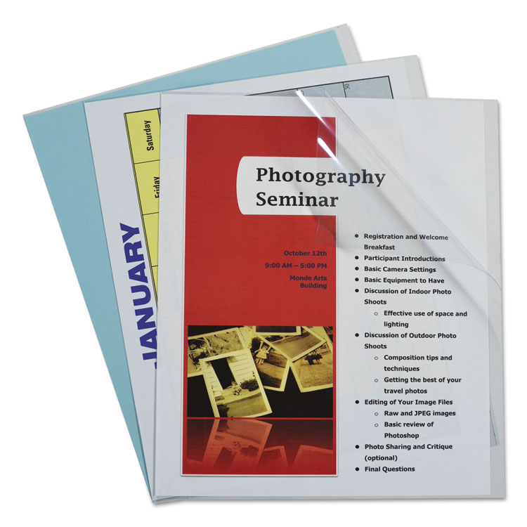 Picture of Report Covers, Vinyl, Clear, 8 1/2 x 11, 100/BX