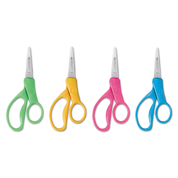 Picture of Kids Scissors, 5" Pointed, Assorted Colors