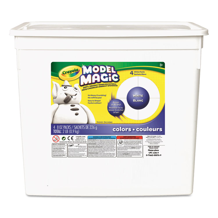 Picture of Model Magic Modeling Compound, 8 oz each packet, White, 2 lbs.