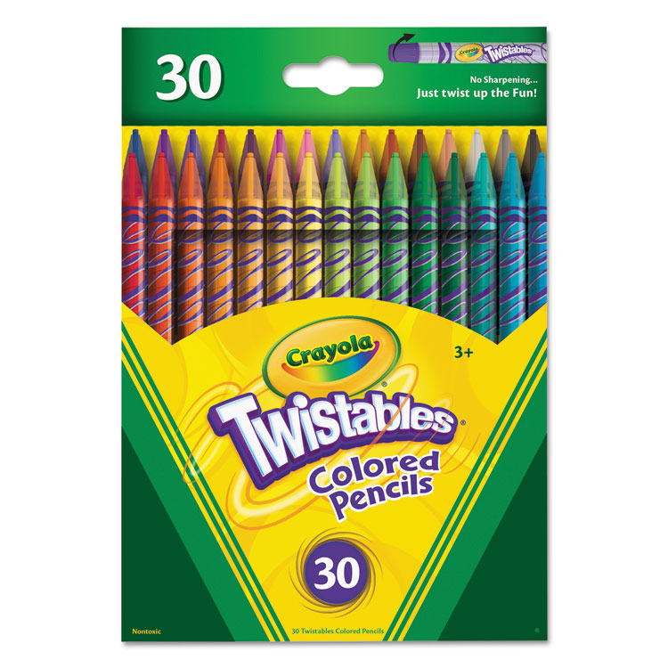 Picture of Twistables Colored Pencils, 30 Assorted Colors/Pack