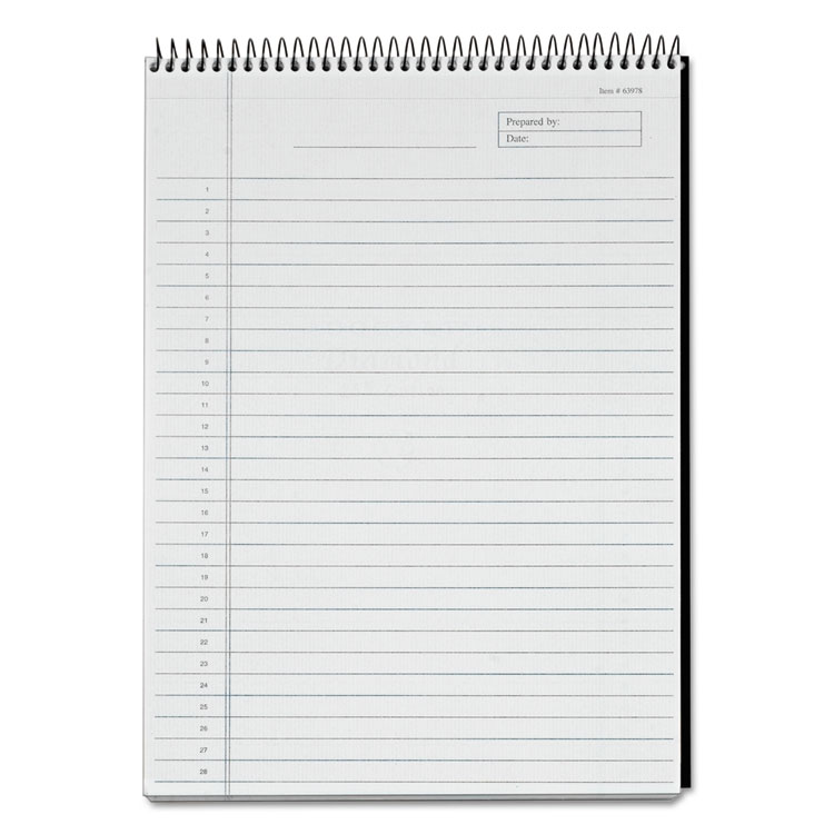 Picture of Docket Diamond Top Wire Planning Pad, Legal/Wide, 8 1/2 x 11 3/4, White, 60 SH