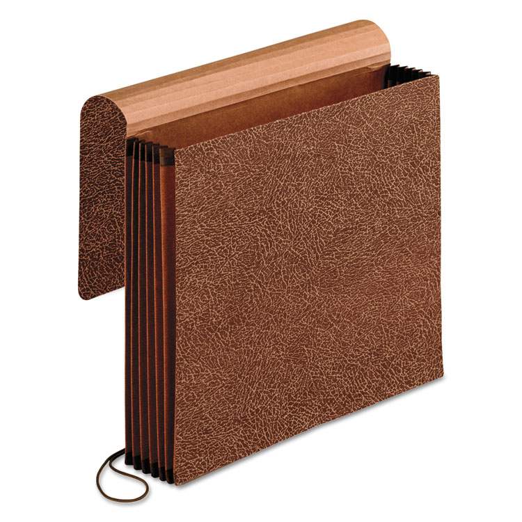 Picture of Premium Reinforced Expanding Wallet, 1 Pocket, Letter, Brown