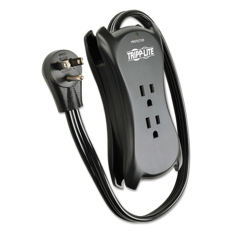 Protect It! TravelSize Surge Protector, 3 Outlets/2 USB, 1.5 ft Cord
