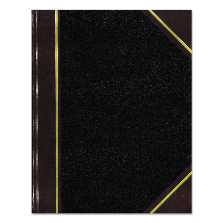 Picture of Texthide Record Book, Black/Burgundy, 300 Green Pages, 14 1/4 x 8 3/4