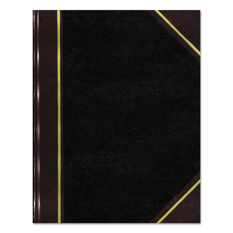 Picture of Texthide Record Book, Black/Burgundy, 300 Green Pages, 10 3/8 x 8 3/8