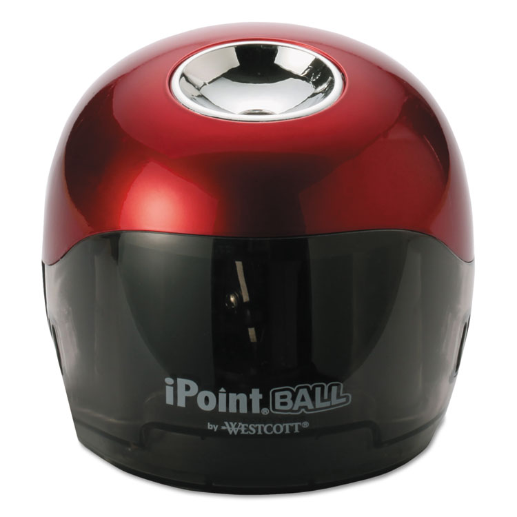 Picture of Ball Battery Sharpener, Red/Black, 3w x 3d x 3 1/3h