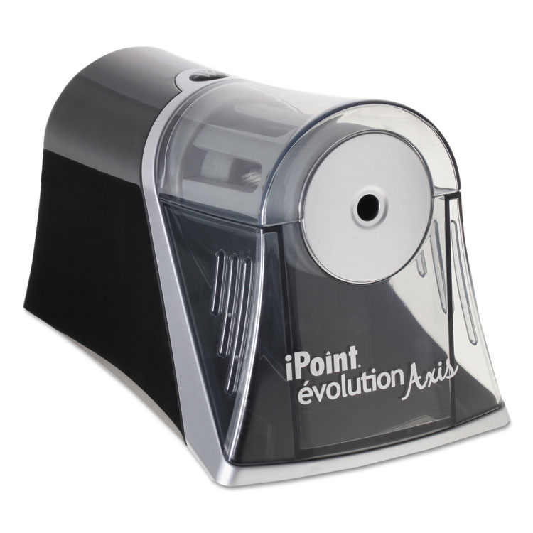 Picture of Evolution Axis Pencil Sharpener, Black/Silver, 4 1/4 w x 7d x 4 3/4h
