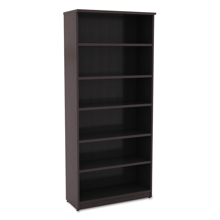 Picture of Alera Valencia Series Bookcase, Six-Shelf, 31 3/4w X 14d X 80 3/8h, Espresso