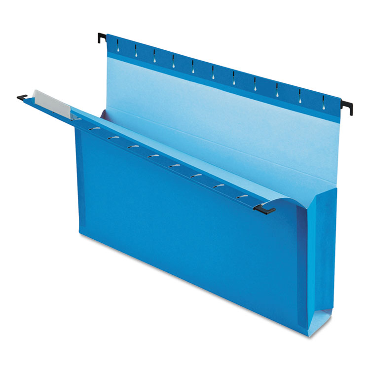 Picture of SureHook Reinforced Hanging Box Files, 3" Exp with Sides, Letter, Blue, 25/Box