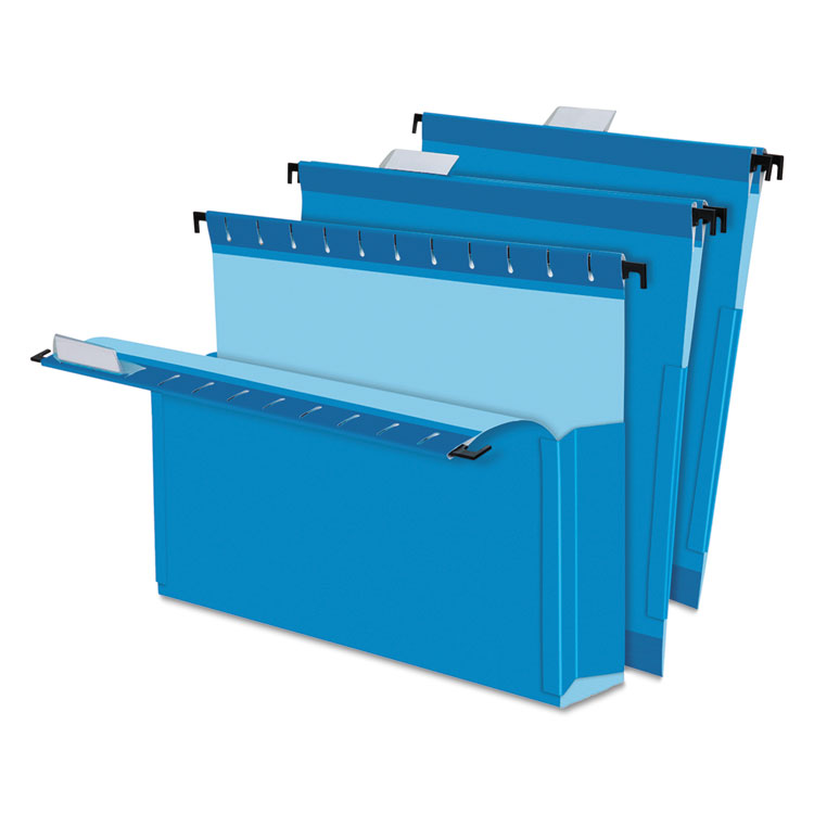 Picture of SureHook Reinforced Hanging Box Files, 2" Exp with Sides, Letter, Blue, 25/Box