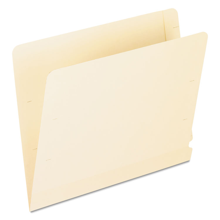Picture of Laminate Spine Shelf File Folder, Straight Tab, 14 pt Manila, Letter, 50/Box
