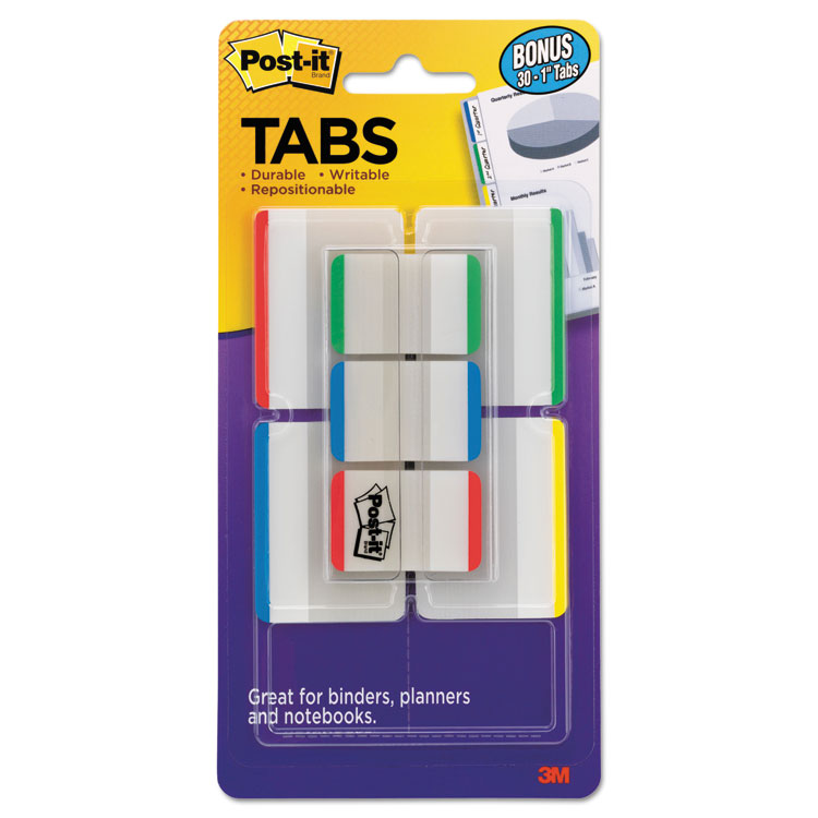 Picture of Tabs Value Pack, 1" and 2", Assorted Primary Colors, 114/PK