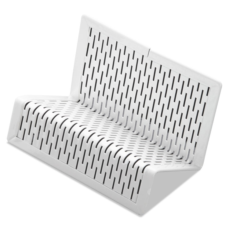 Picture of Urban Collection Punched Metal Business Card Holder, Holds 50 2 X 3 1/2, White