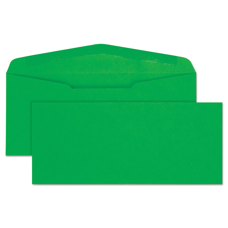Picture of Colored Envelope, #10, 4 1/8 x 9 1/2, Green, 25/Pack