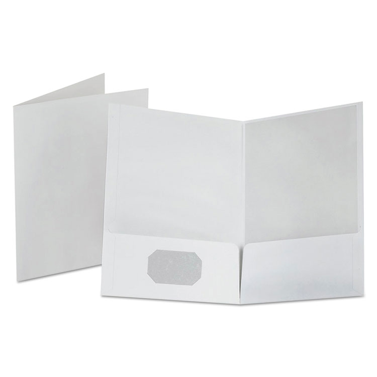 Oxford 57506 Twin Pocket Folders,w/o Fasteners,11-Inch x8-1/2-Inch,25/BX,Black 