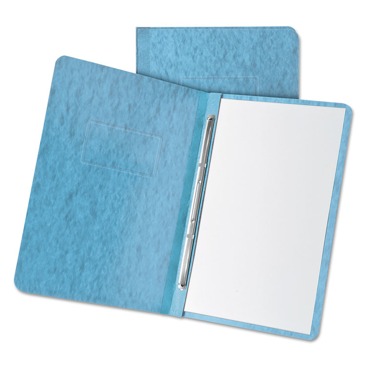 Picture of Oxford® Pressboard Report Cover, 2 Prong Fastener, Letter, 3" Capacity, Light Blue (OXF12901)