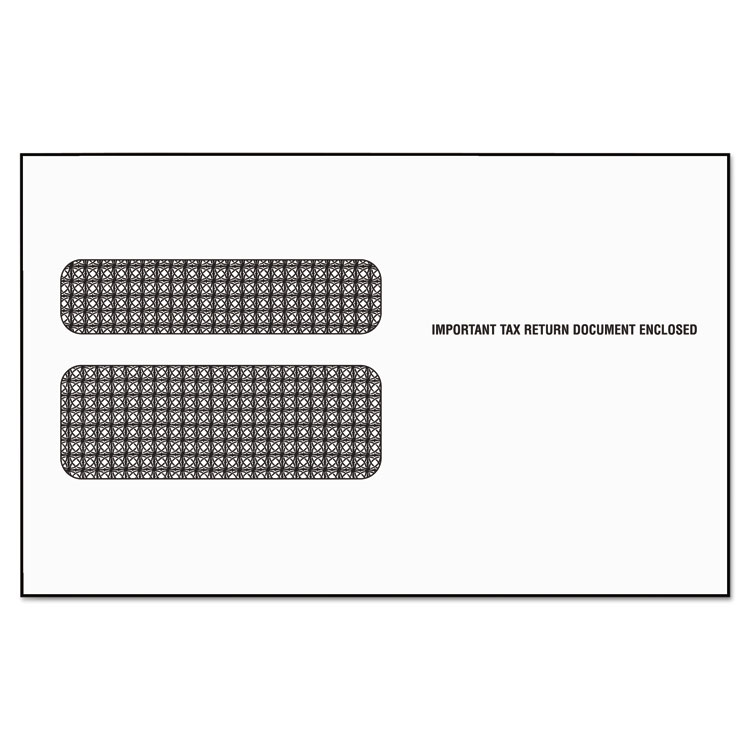 Picture of Double Window Tax Form Envelope for W2 Laser Forms, 5 5/8 x 9, 50/Pack