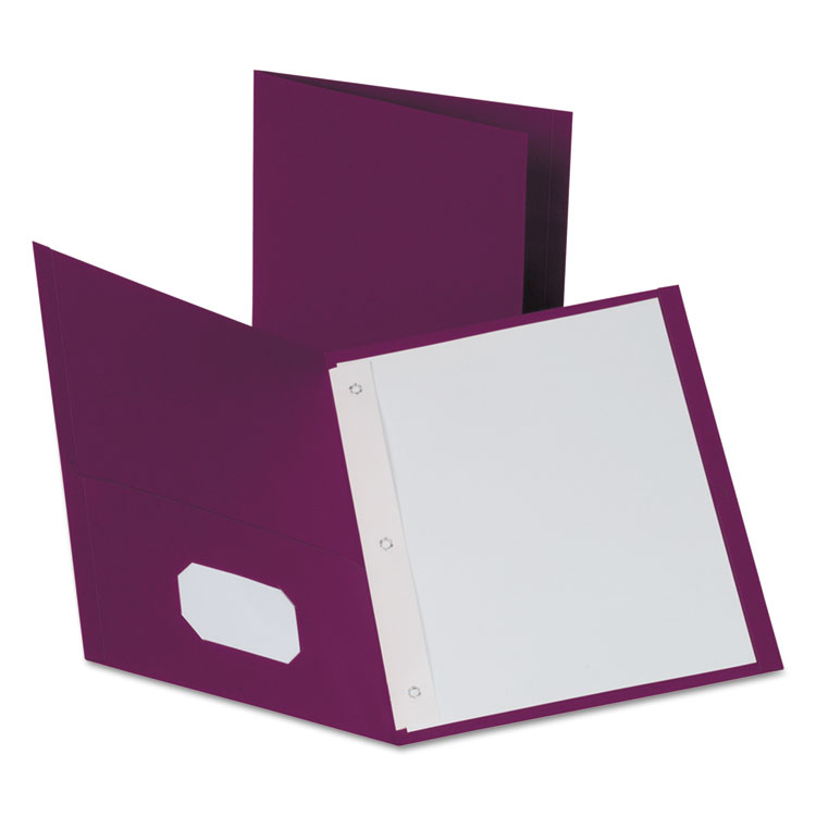 Oxford Metallic Two-Pocket Folders 25 per box Purple Letter Size 5049526 