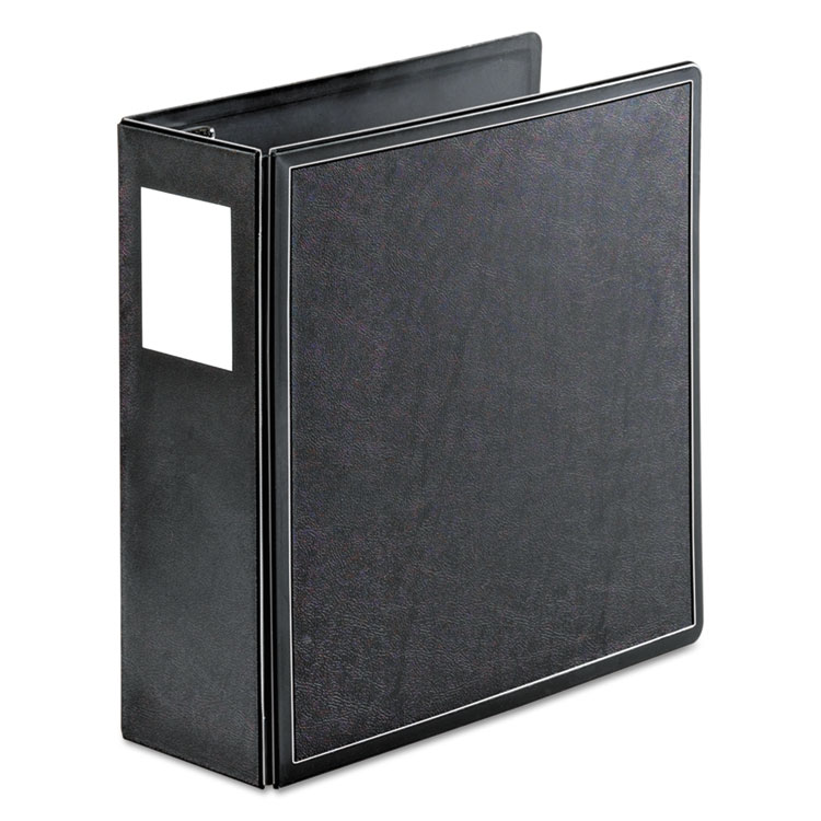 Picture of SuperLife Easy Open Locking Slant-D Ring Binder, 4" Cap, 11 x 8 1/2, Black