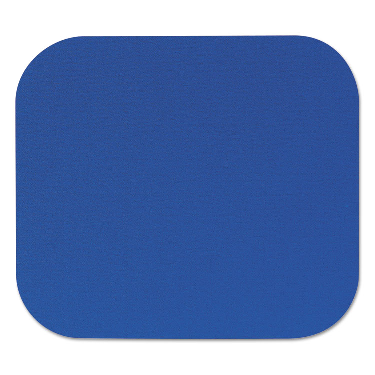Picture of Polyester Mouse Pad, Nonskid Rubber Base, 9 x 8, Blue